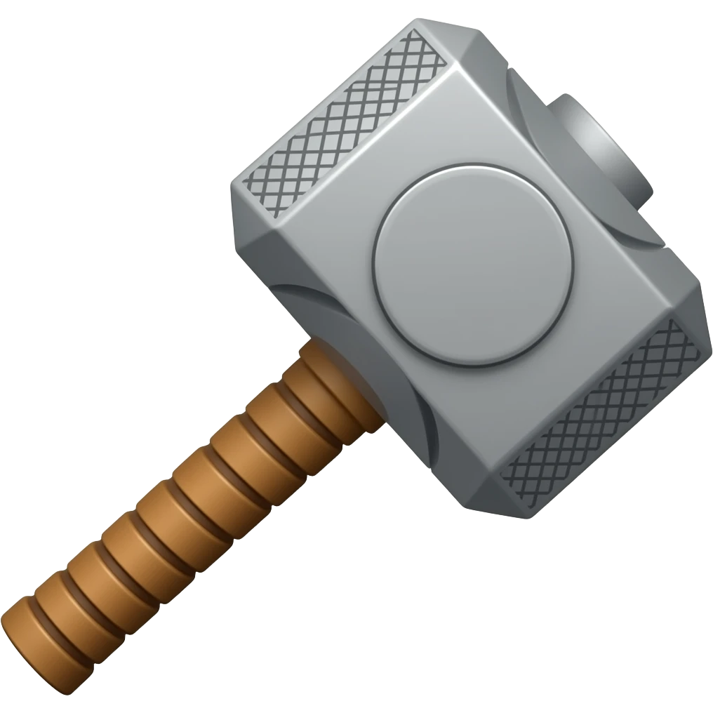 Thor Hammer in emoji emoji