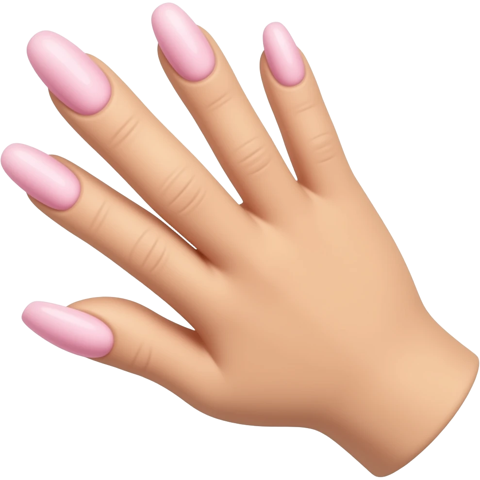 Add long pink fingernails emoji