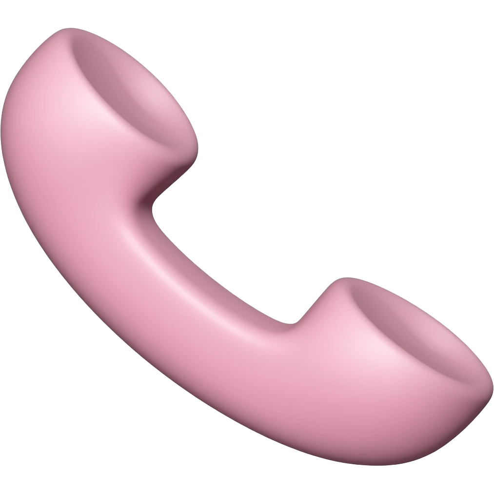 Pink phone emoji