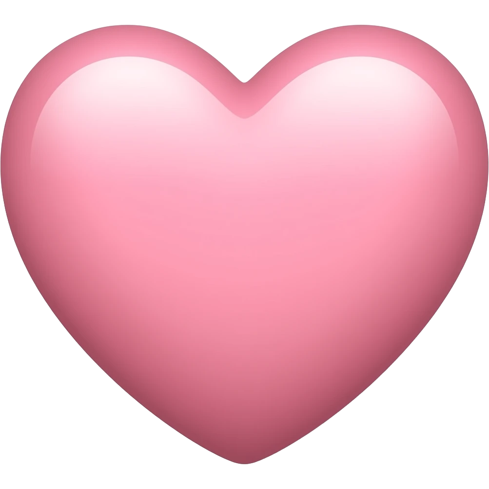 Light pink heart emoji