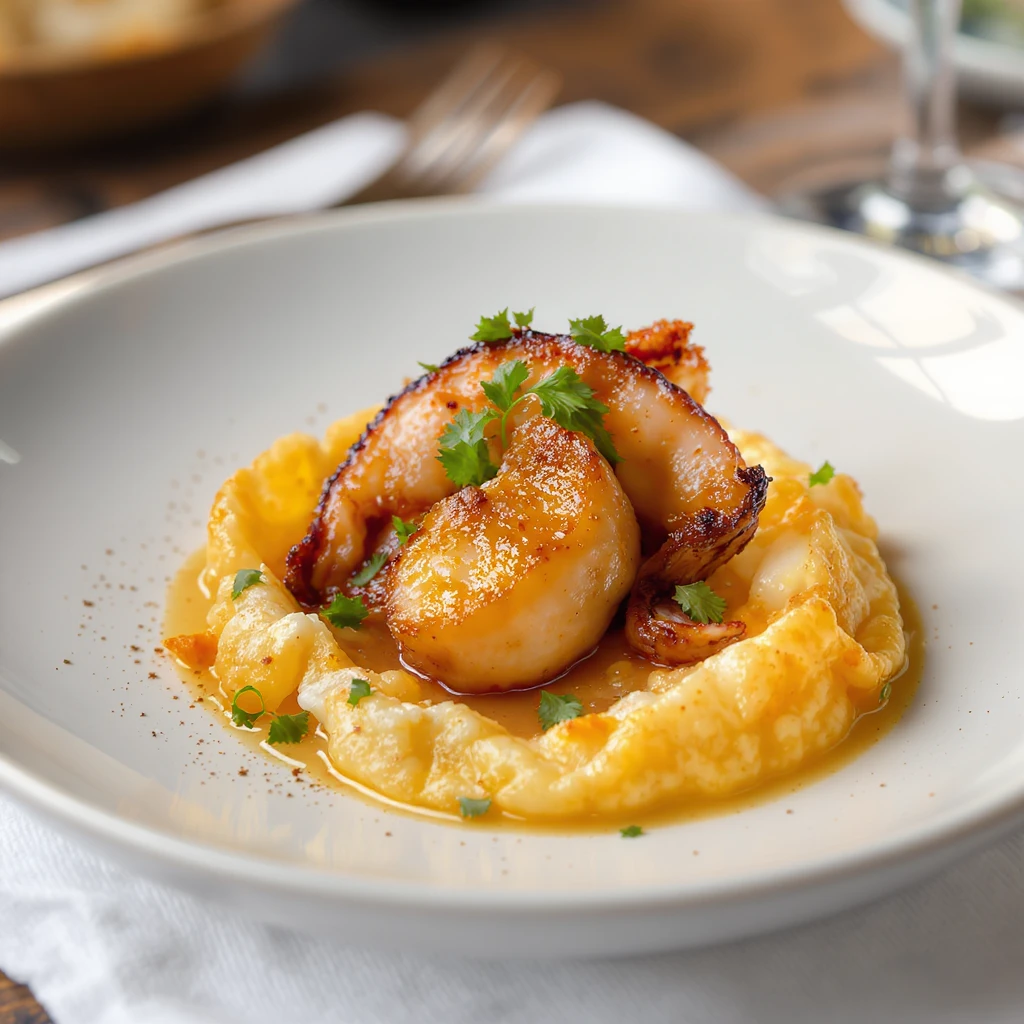 realistic, appetizing tapa de pulpo, Spanish cuisine, close-up, on a small plate emoji
