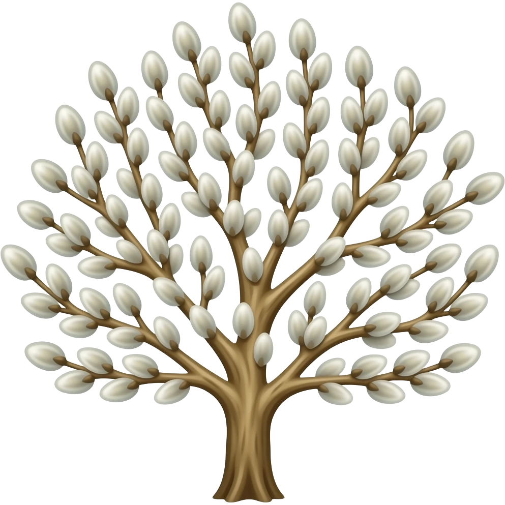 pussy willow beige branches emoji
