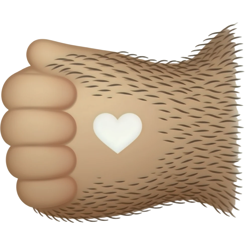Hairy Arm pit love emoji