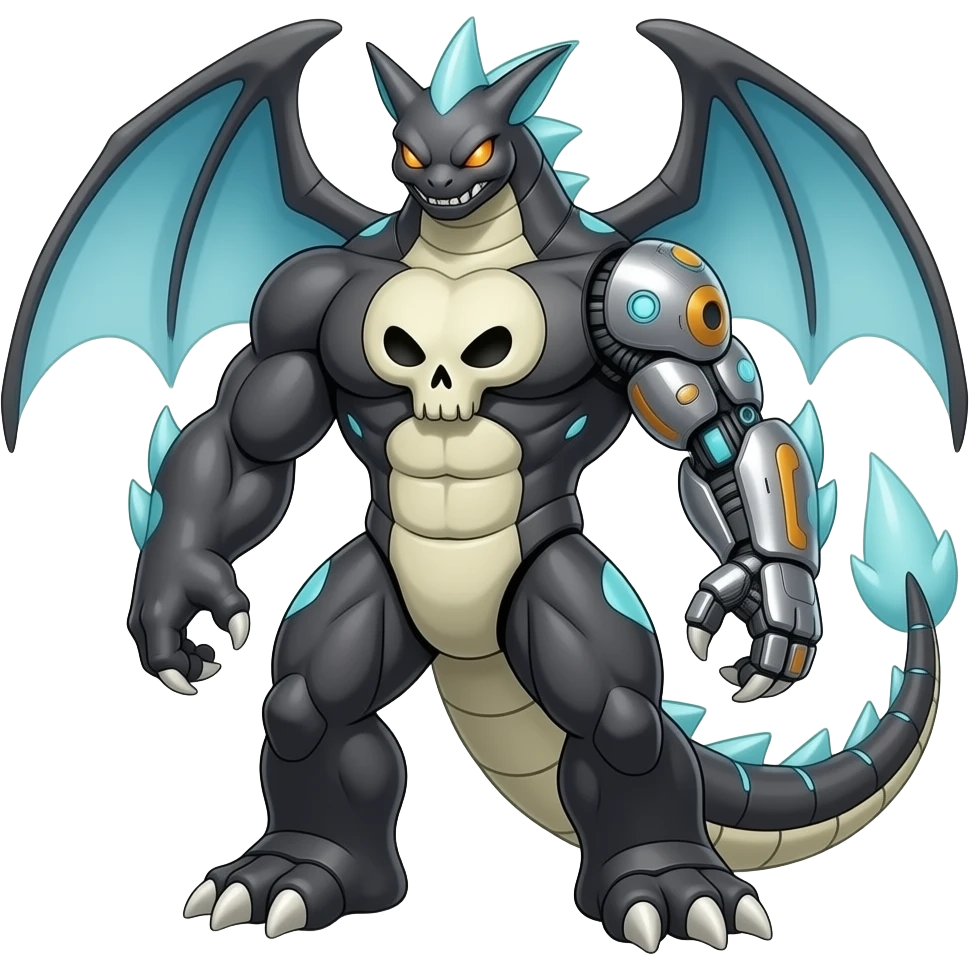 Gabite-Cubone-Duskull-ExVeemon-Latias-Fakémon-hybrid emoji