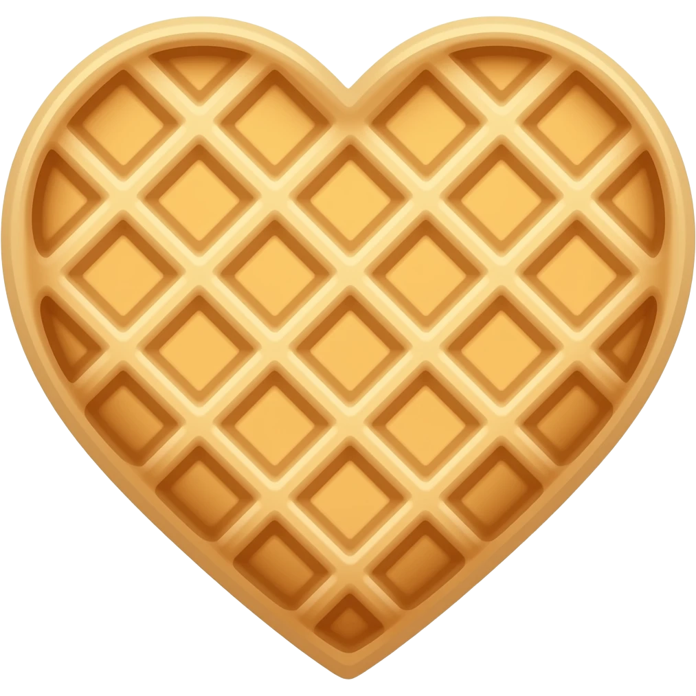 Waffle hearts emoji