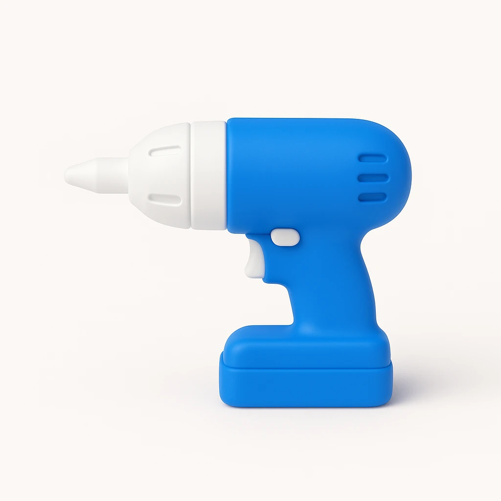 a drill icon in the style of the reference image emoji