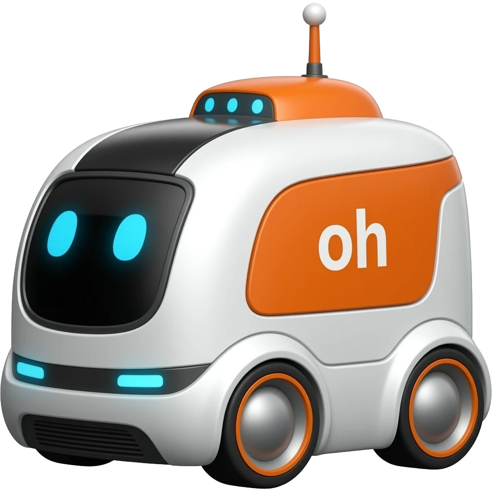 Ai delivery robot emoji