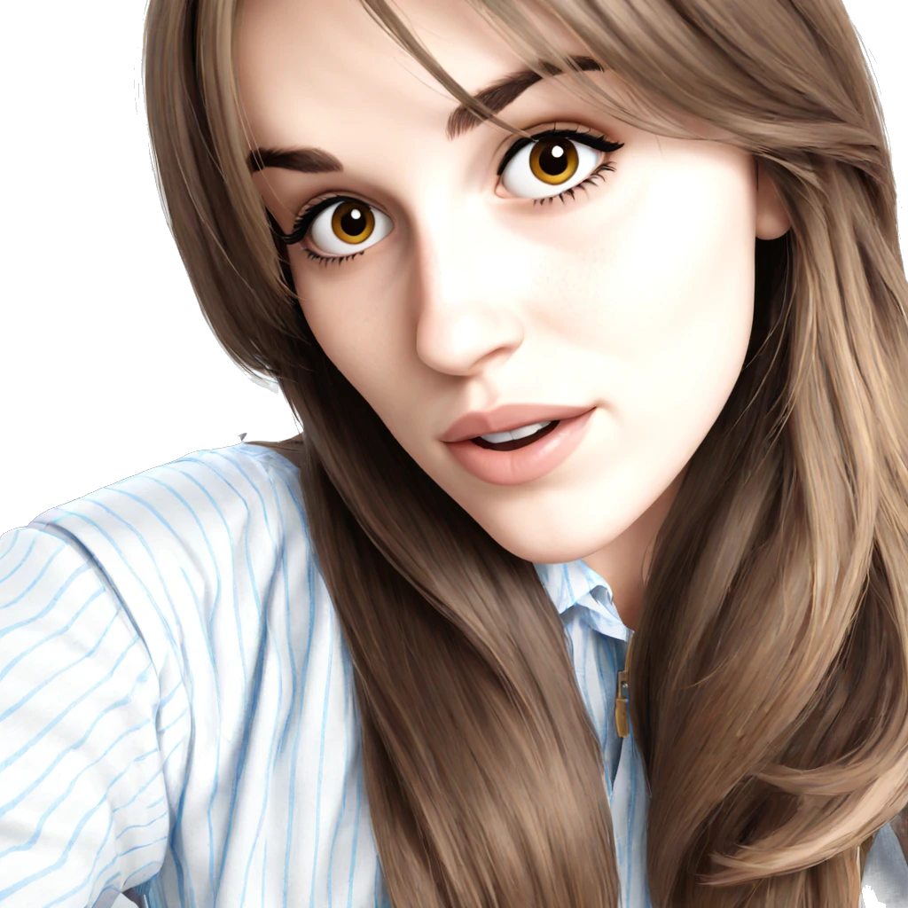 girl with long brown hair emoji