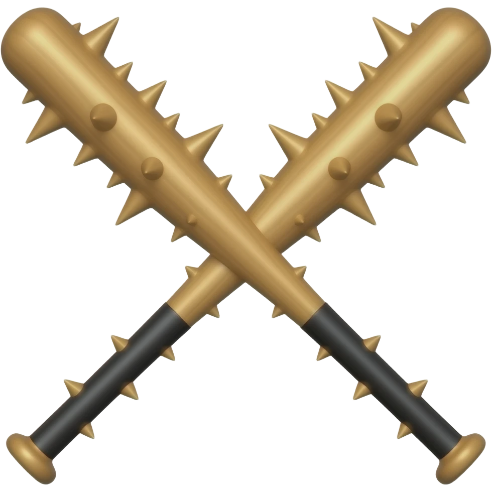 spiked baseball bat emoji