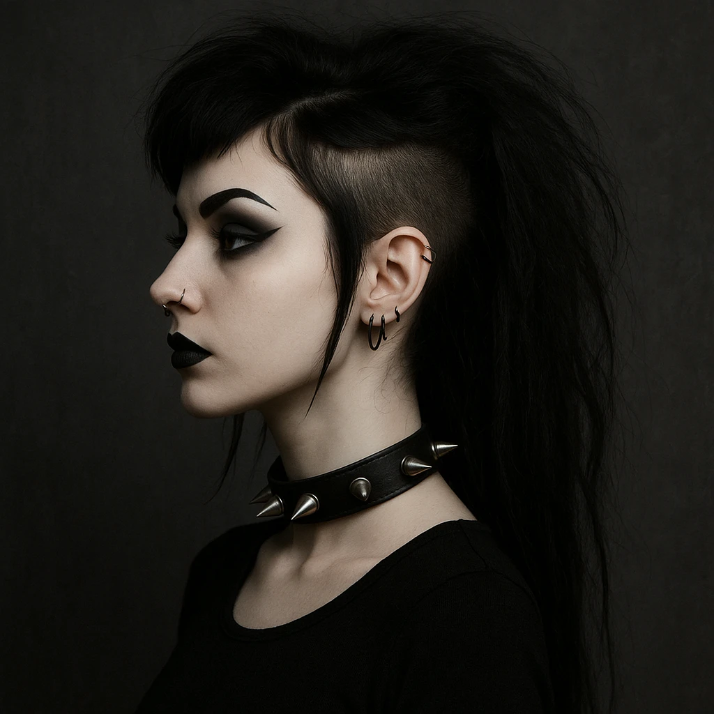 goth profile girl emoji