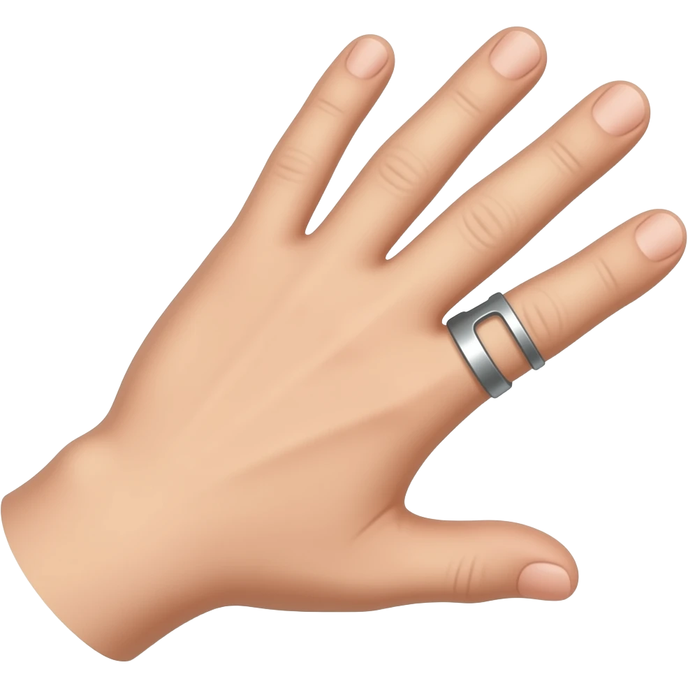 silver ring splint for hypermobile hand emoji