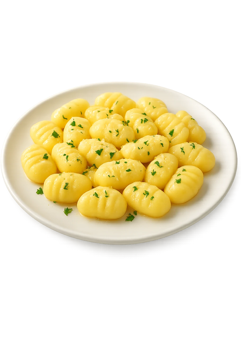 Gnocchi cucinati in un piatto emoji