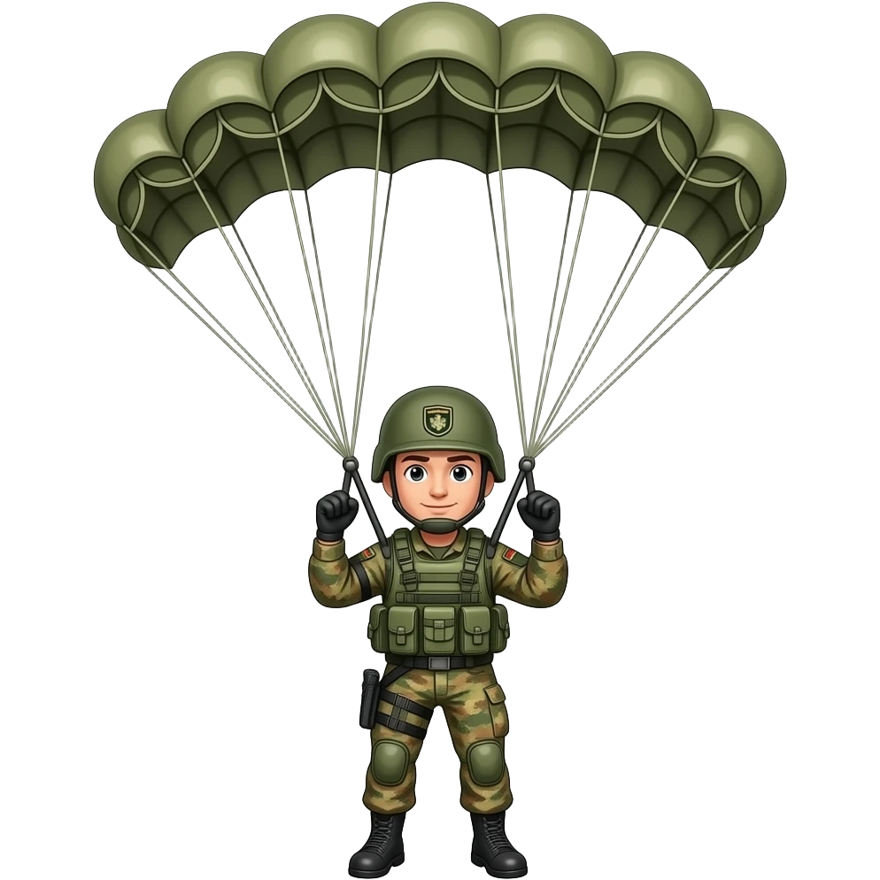 parachute bundeswehr soldier emoji