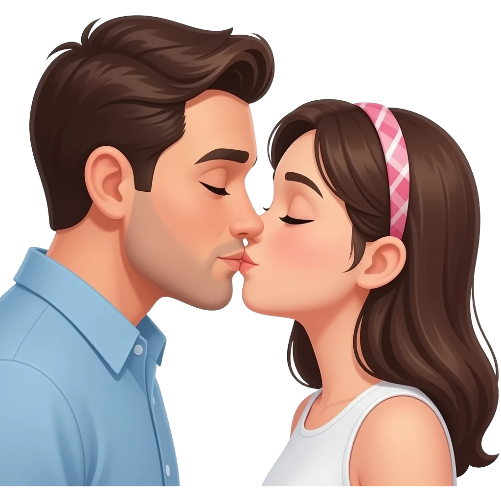 Fait un truc qui embrasse une fille emoji