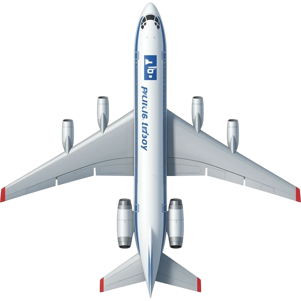 Lot polish il-62 4 engine 2 per side at the back emoji