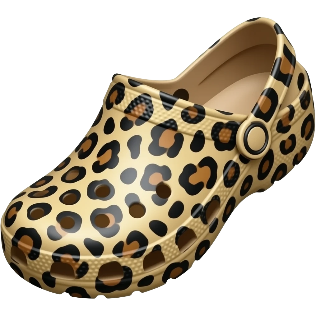 LEOPARD PRINT CROC SHOE emoji