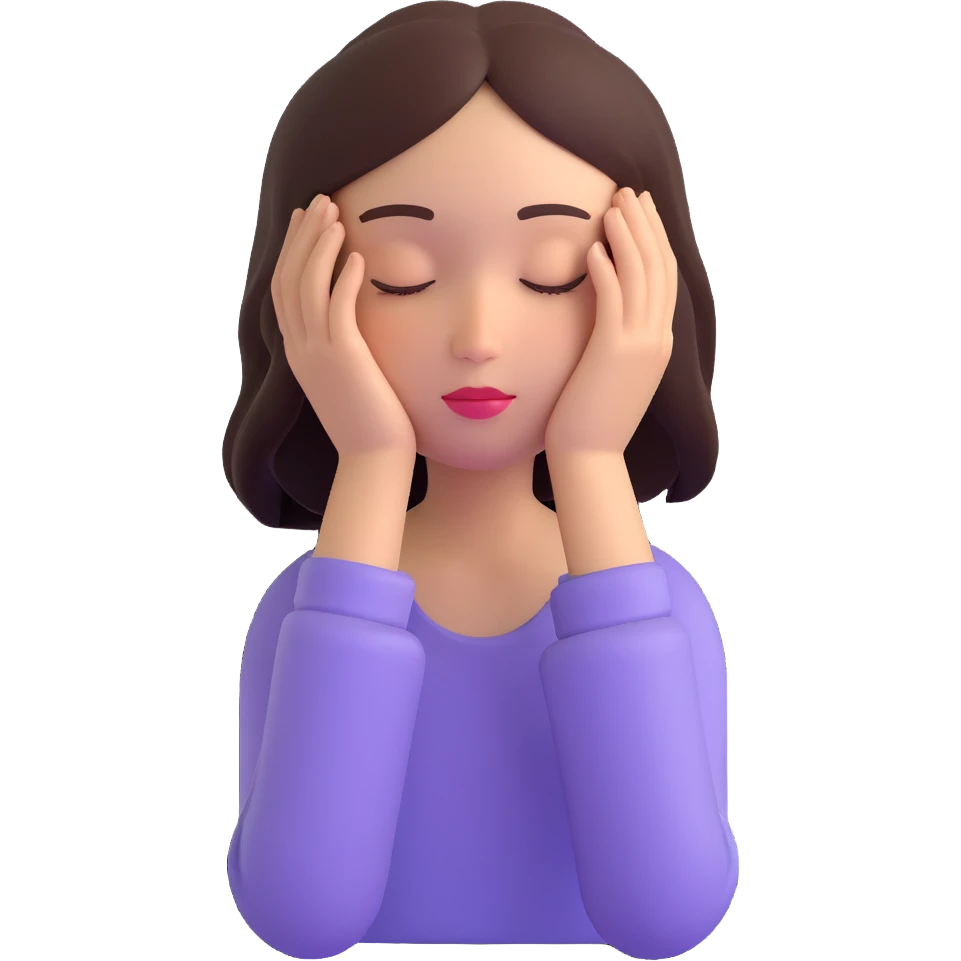 a beautiful girl dreaming emoji