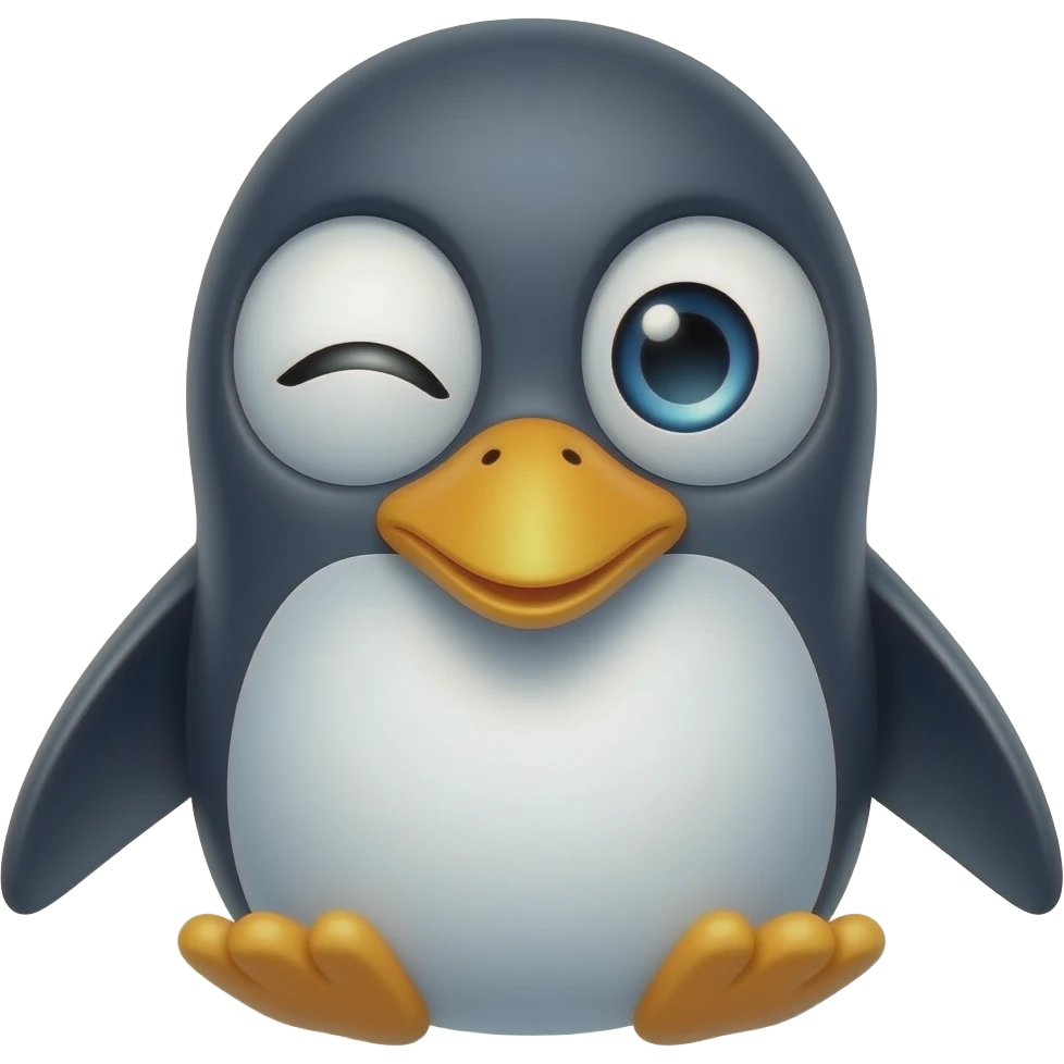 penguin with bombastic side eye emoji