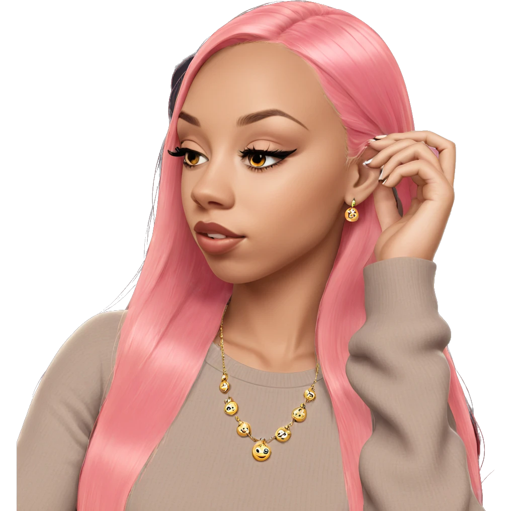 dreamy girl in jewelry emoji