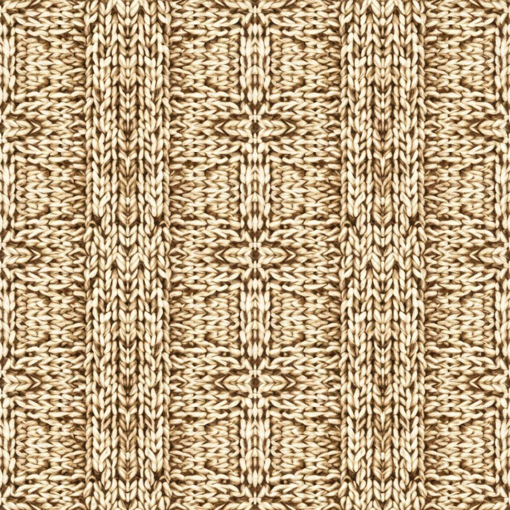 knitted sweater texture, seamless pattern, warm beige and cream tones, cozy autumn background, soft fabric style emoji