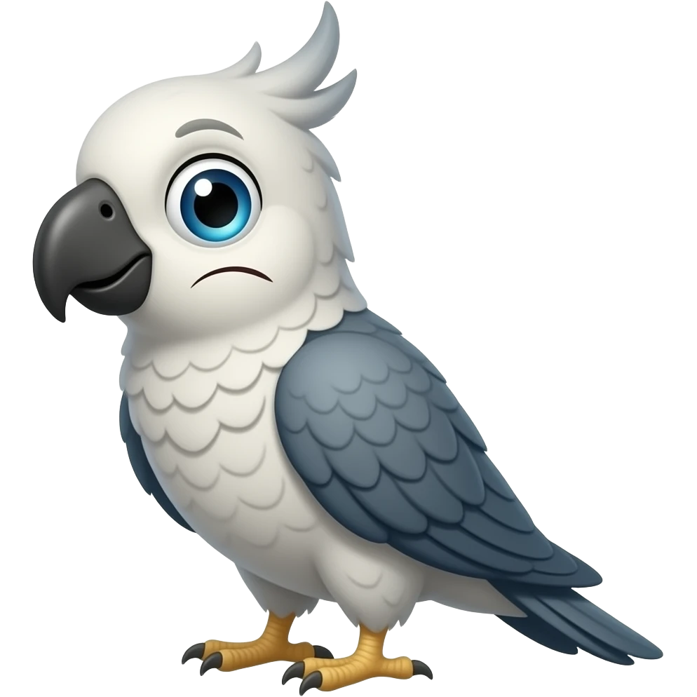 Cacadu that winks with one eye emoji