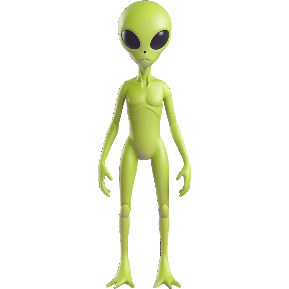 full-body alien figure standing emoji