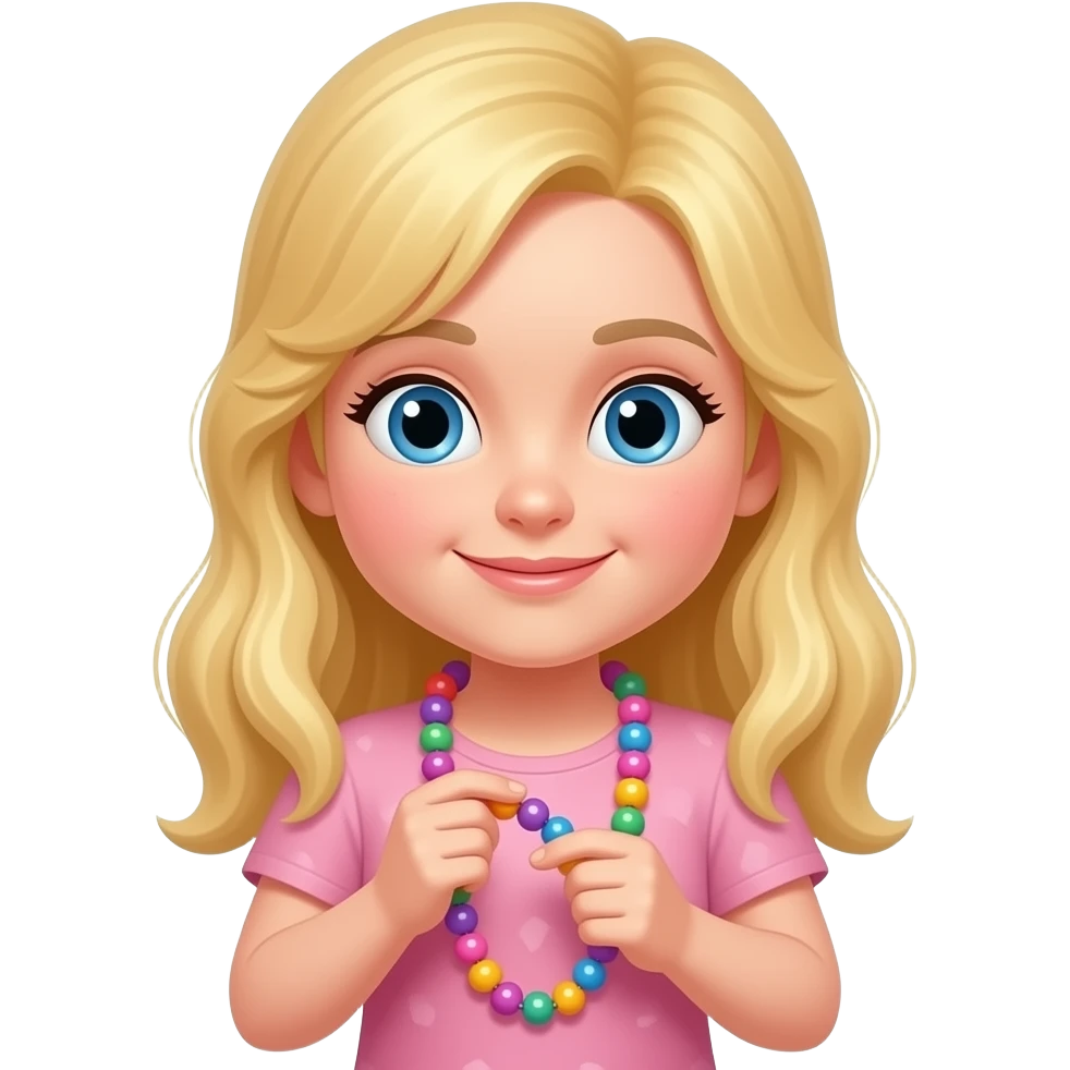 blonde girl counting beas emoji