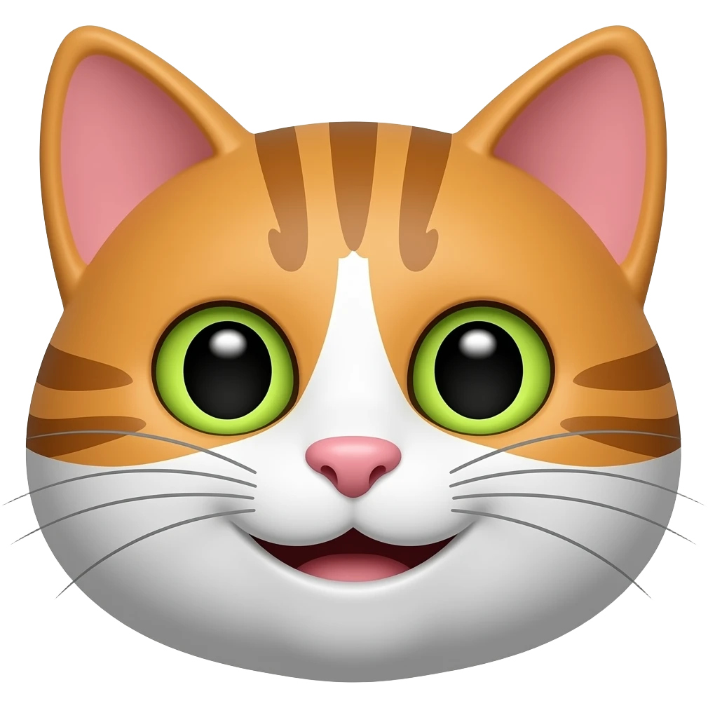 Face cat smile emoji