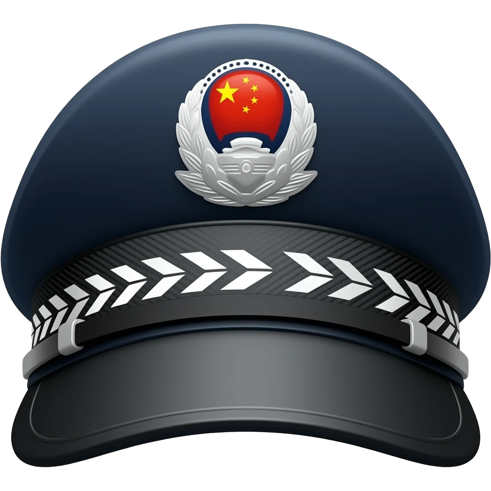 police cap China logo emoji