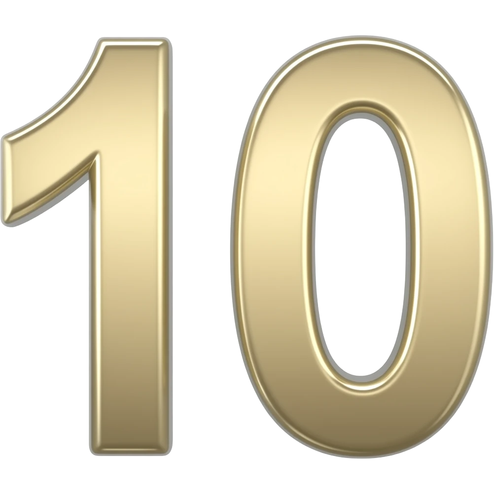 number 10 emoji