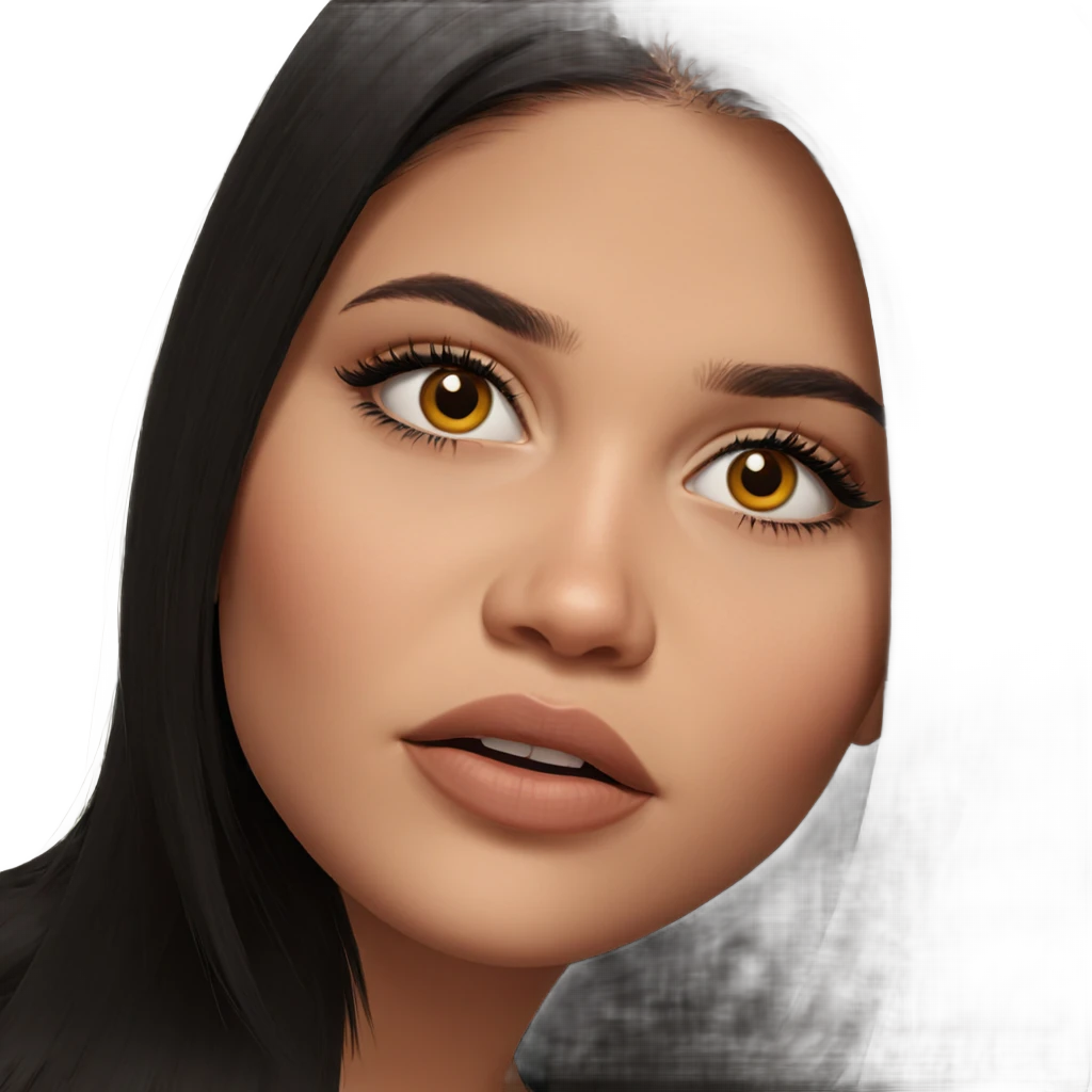 realistic portrait of girl emoji