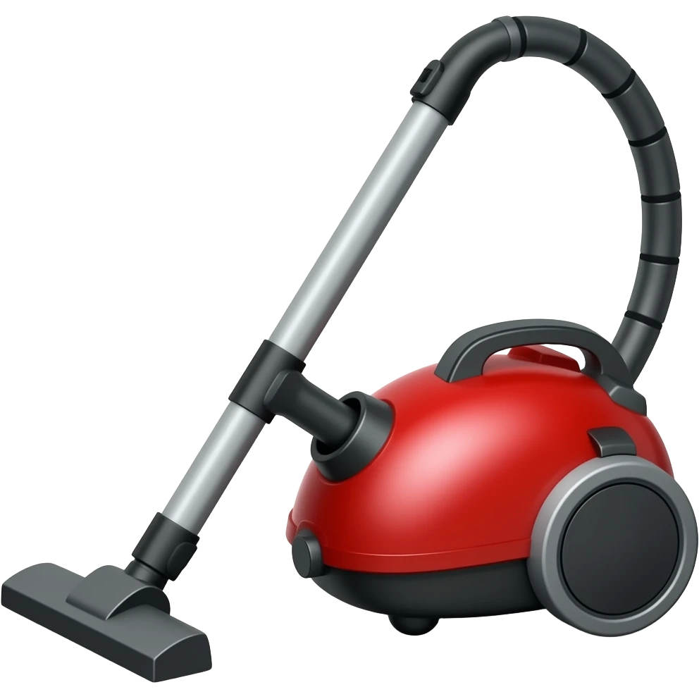 Red and black shop vac emoji