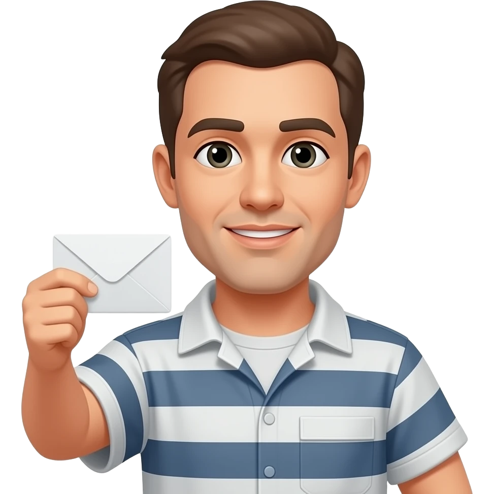 Guy in prison sendng email request to 2 guys back at office for promotion material emoji