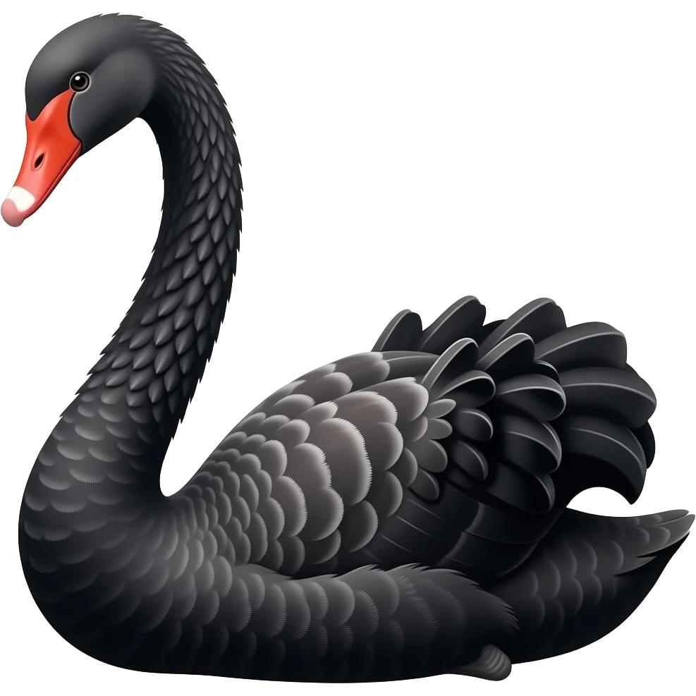 Black swan emoji