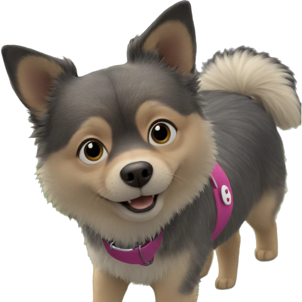 dog gazing at viewer emoji