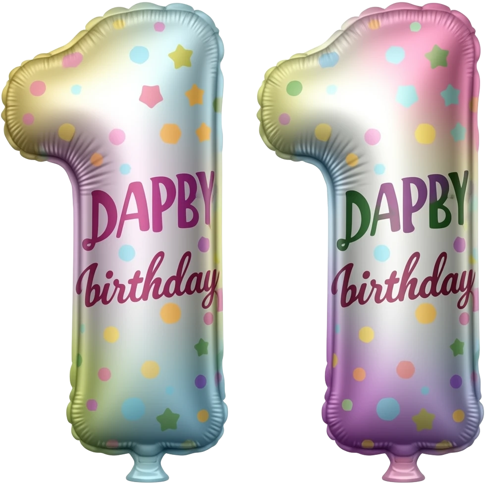 happy double digit birthday  balloon emoji