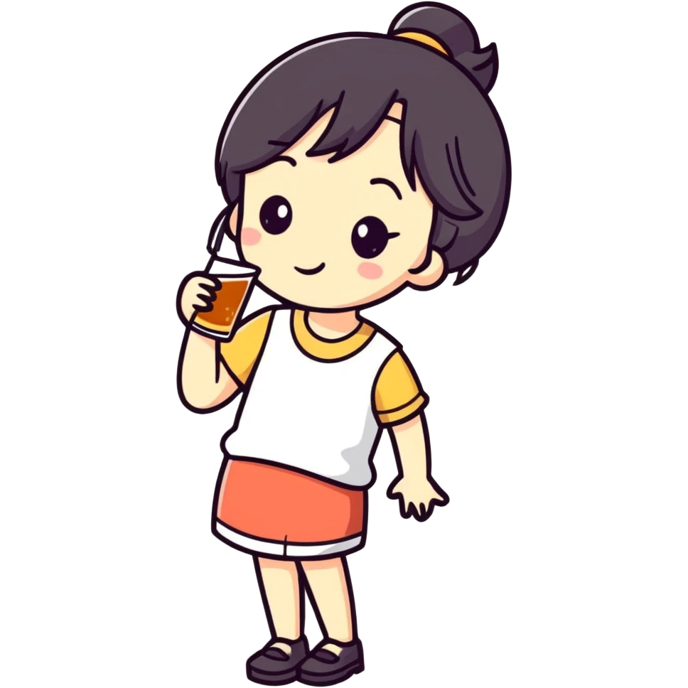 Niña borracha emoji