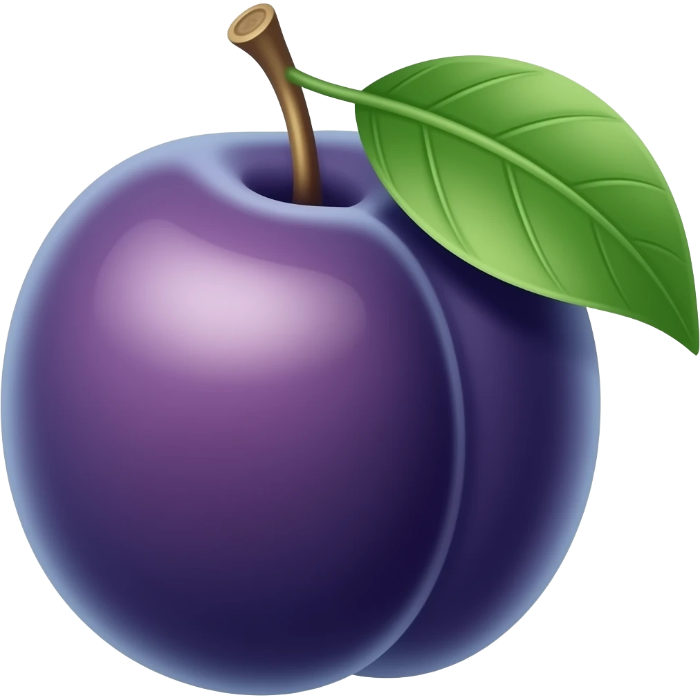 Plum emoji