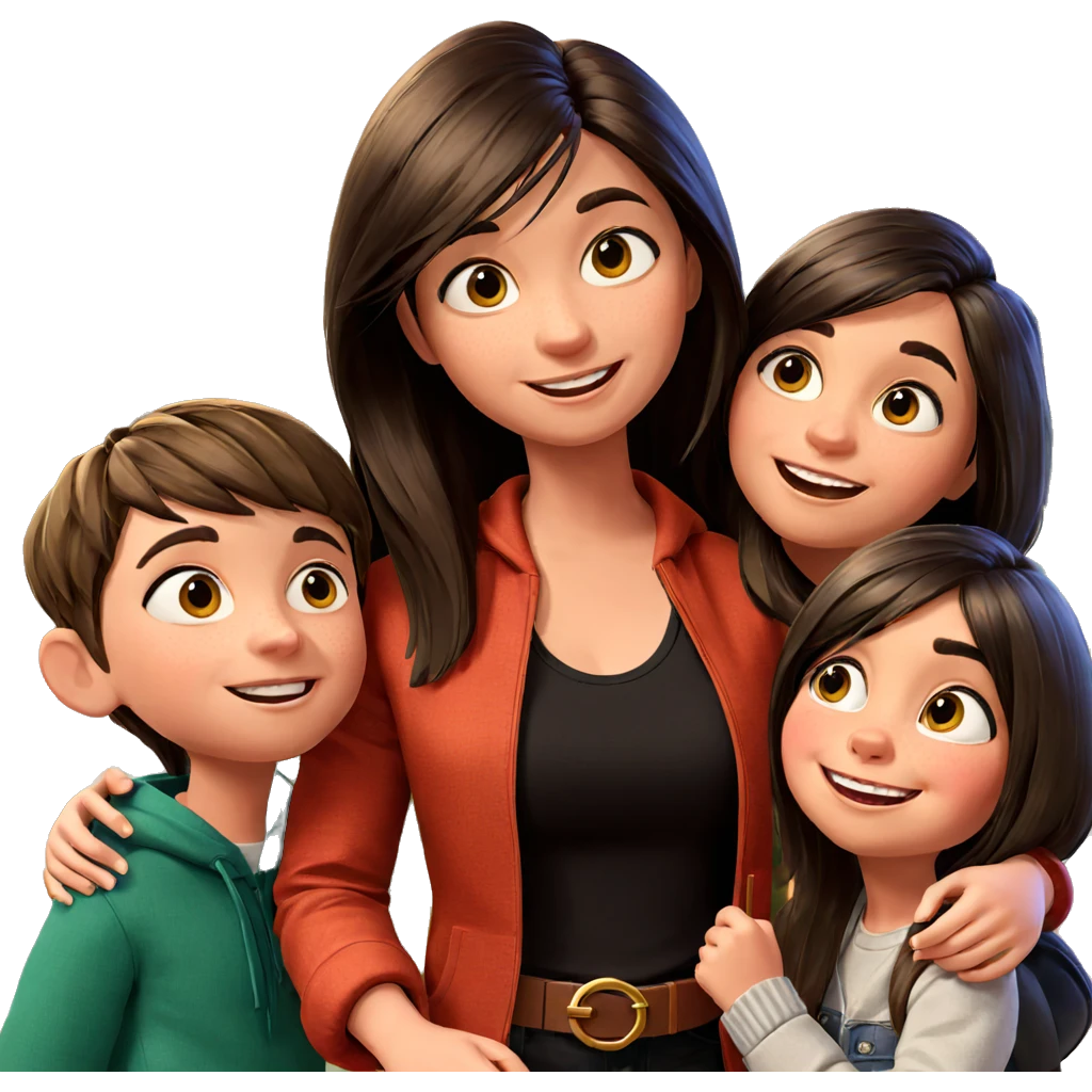 siblings enjoying the outdoors emoji