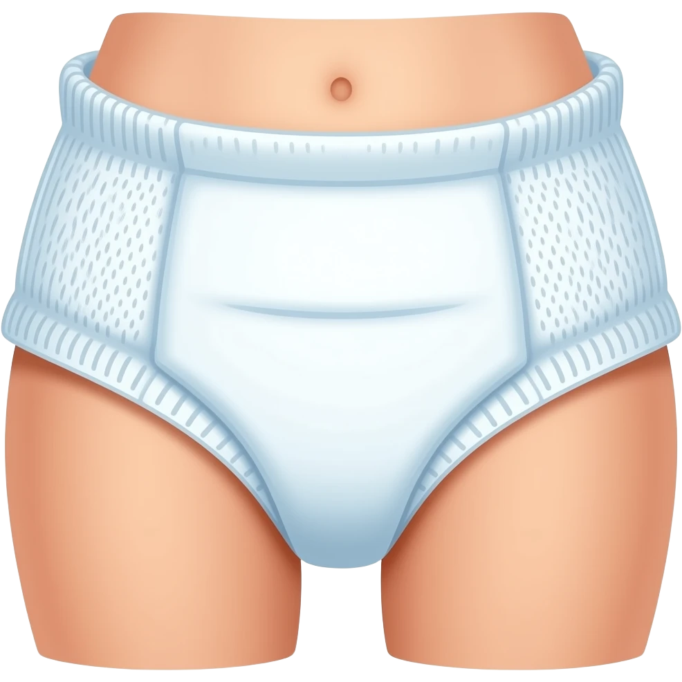 A woman’s adult diaper emoji