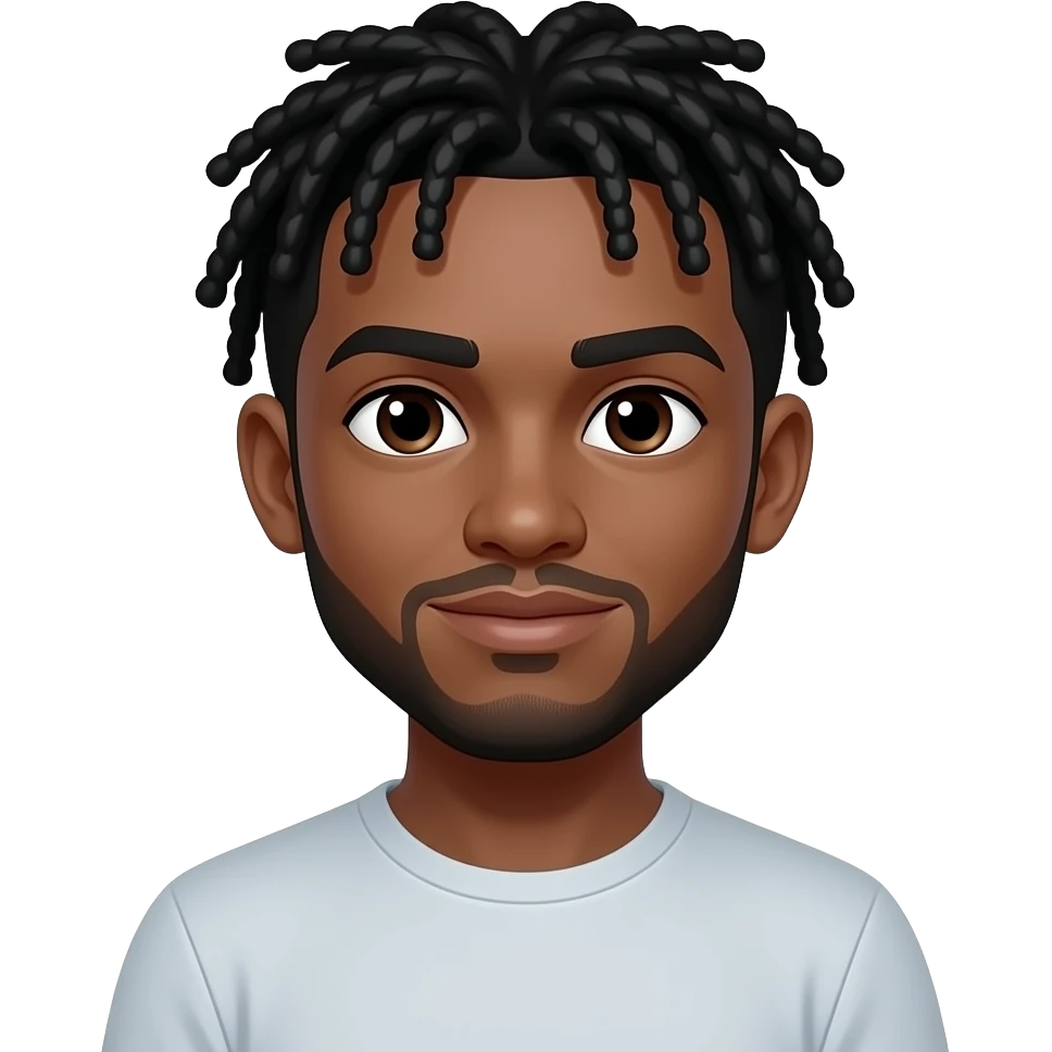 Young black mail with cornrows emoji