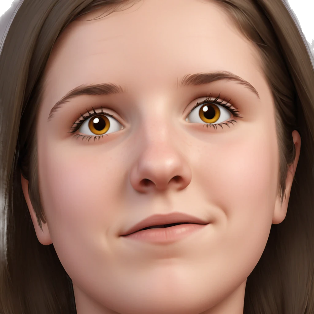 realistic portrait of girl emoji