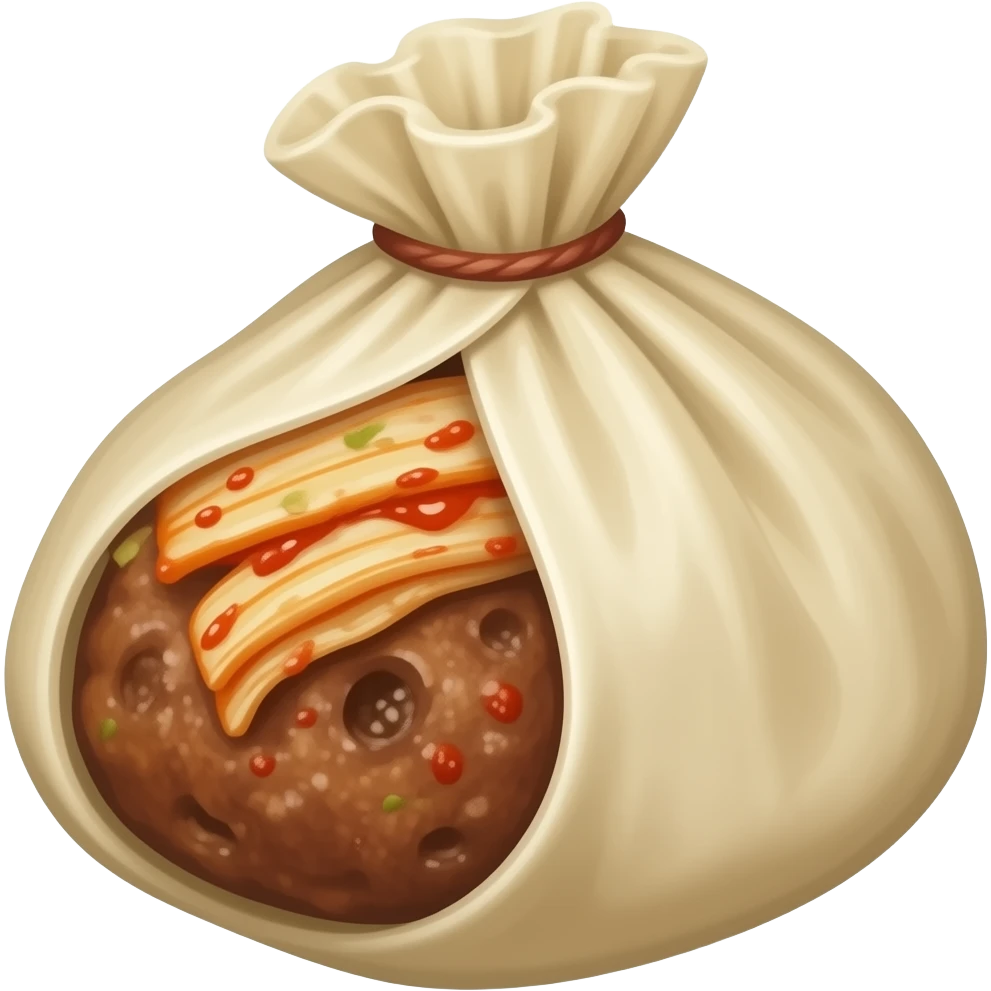 korean pork food bossam with kimchi emoji