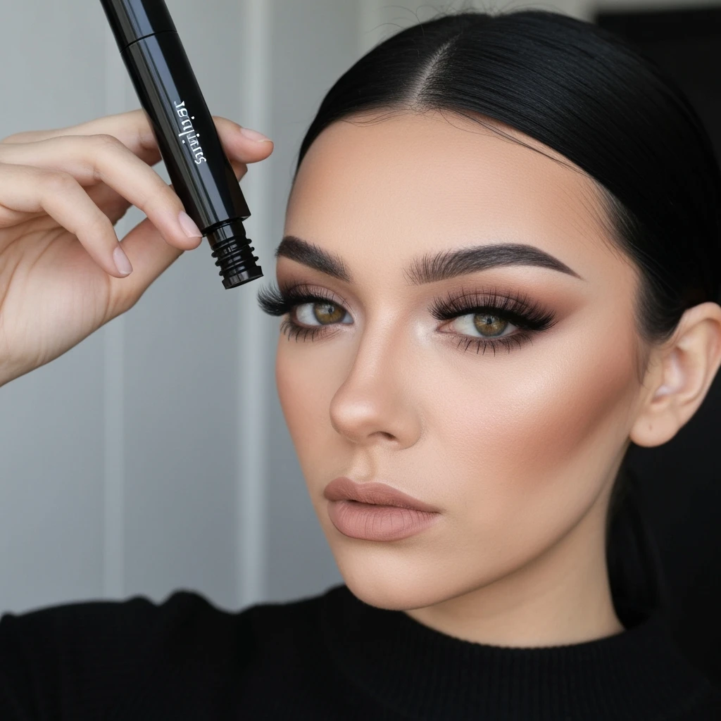 goth mascara, cute, expressive, minimal emoji