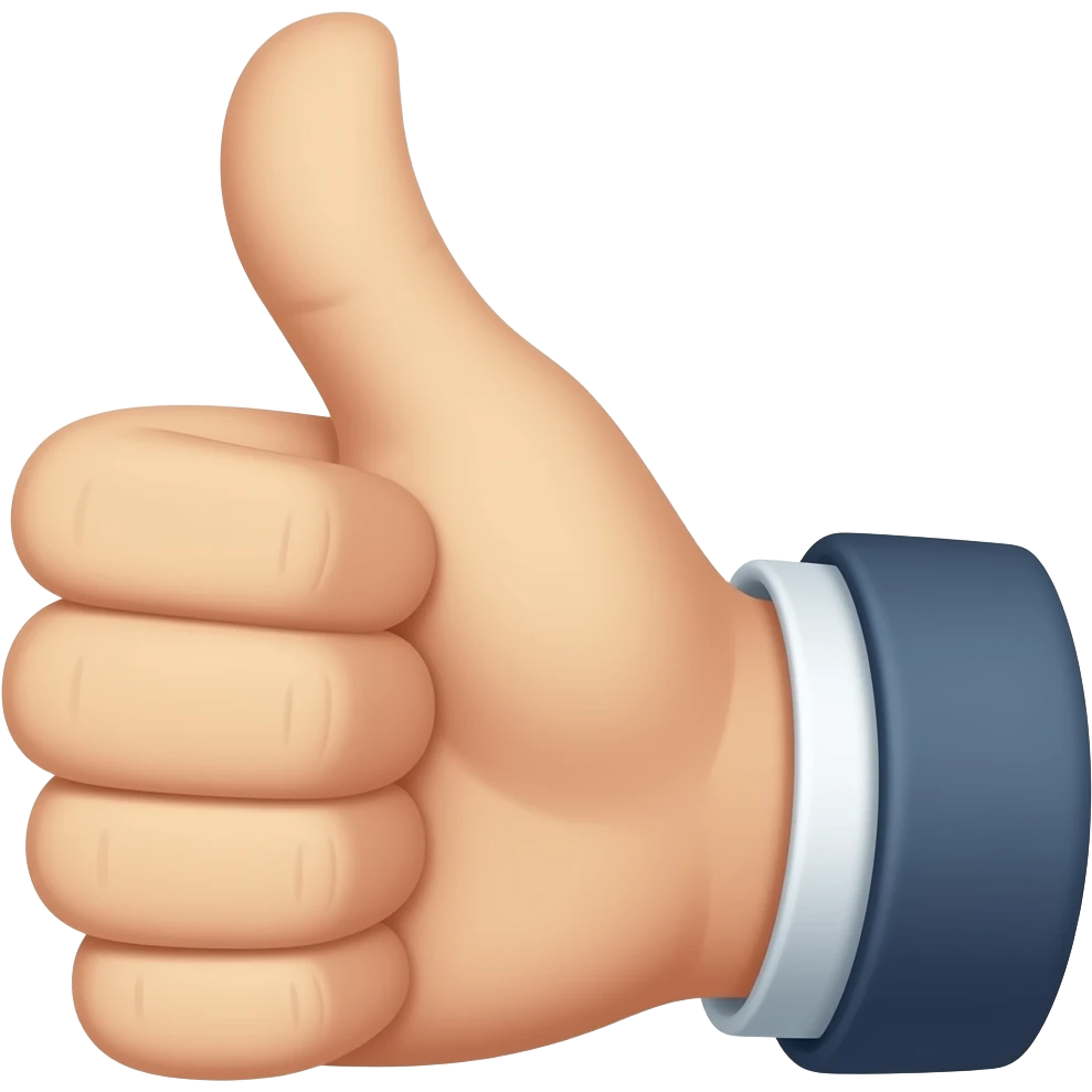 Put the thumb in the fist emoji