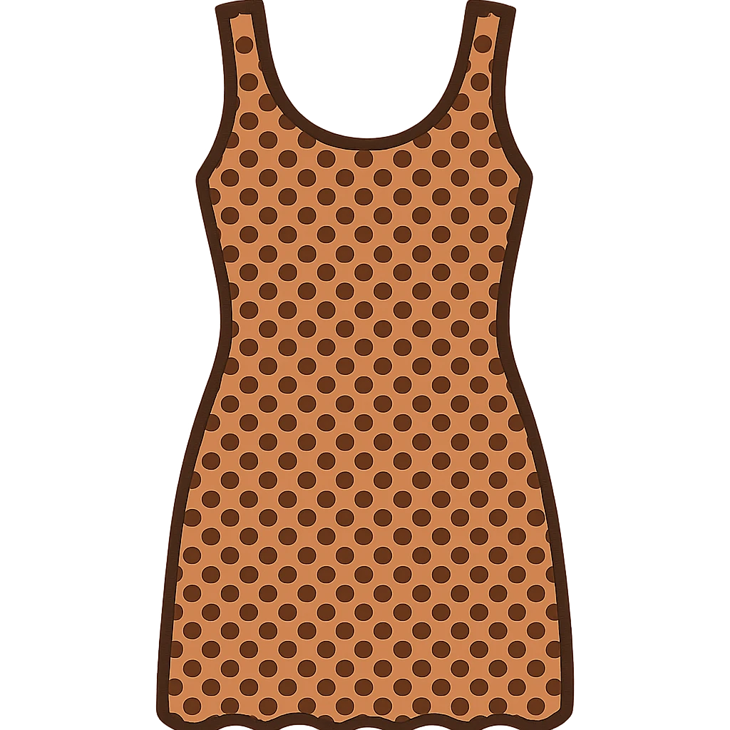 flat vector crochet swim coverup dress emoji