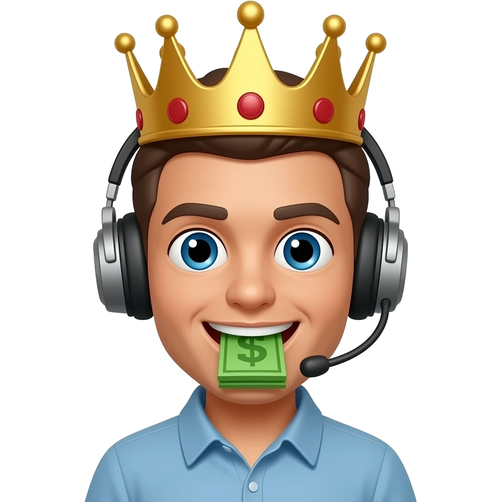 🤑🎧👑 emoji