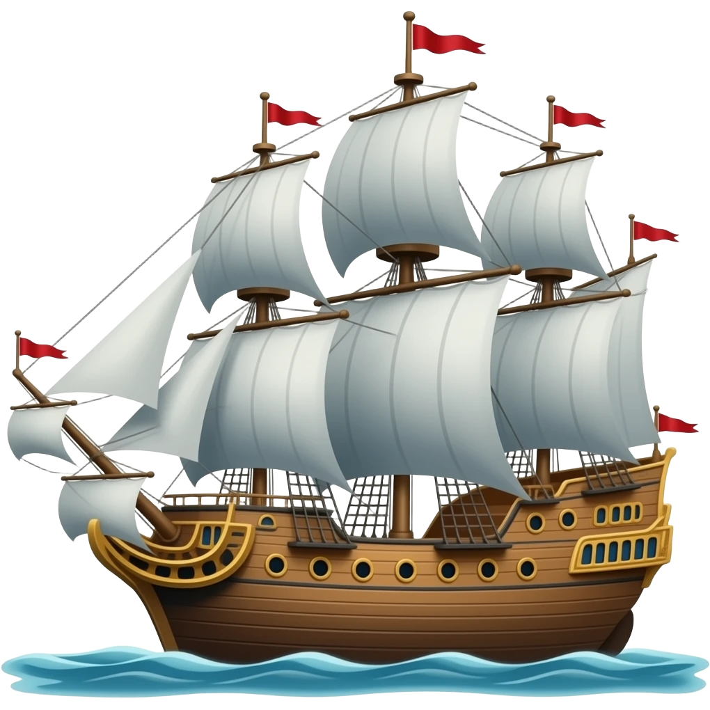 Black Pearl ship a closer view emoji
