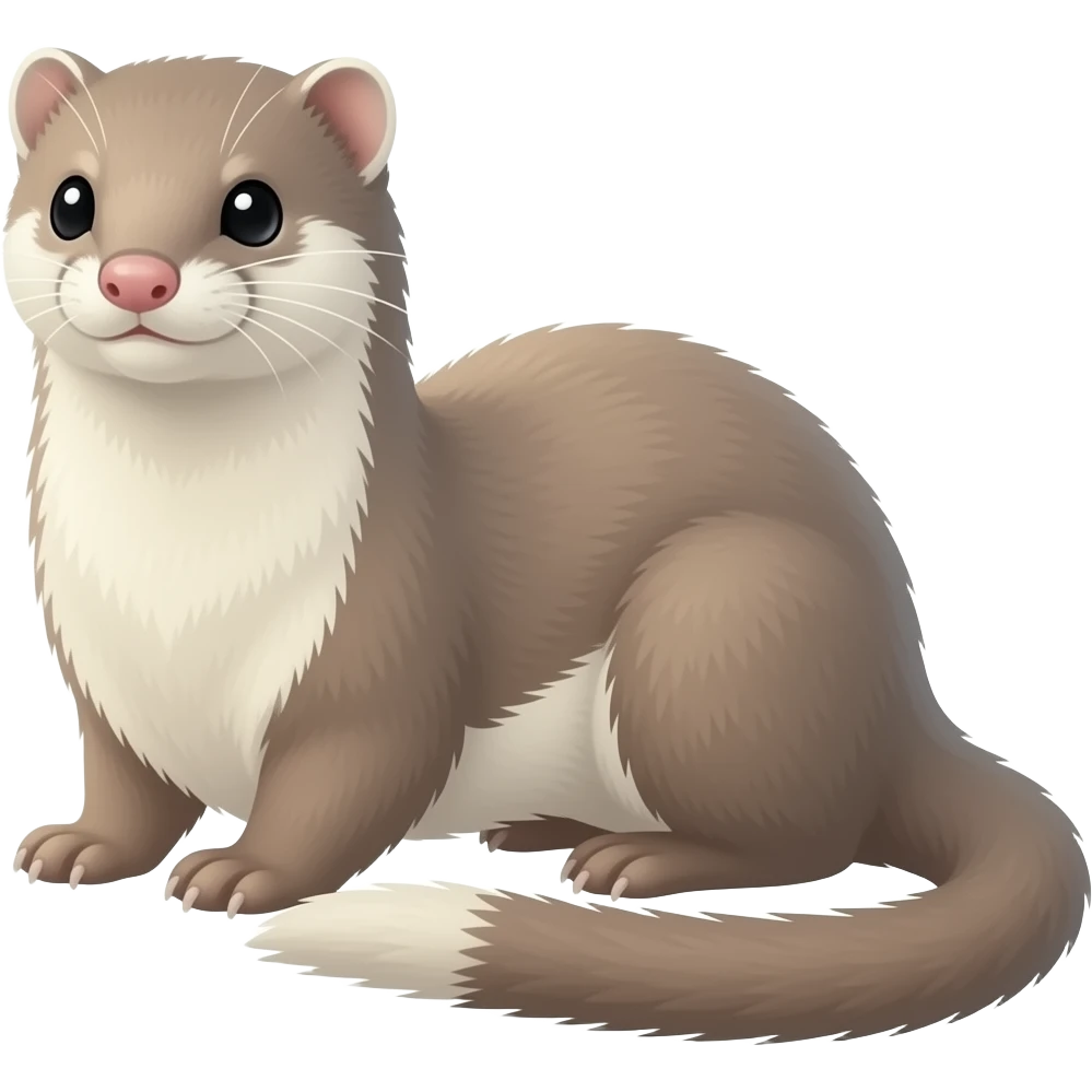European Mink dark emoji