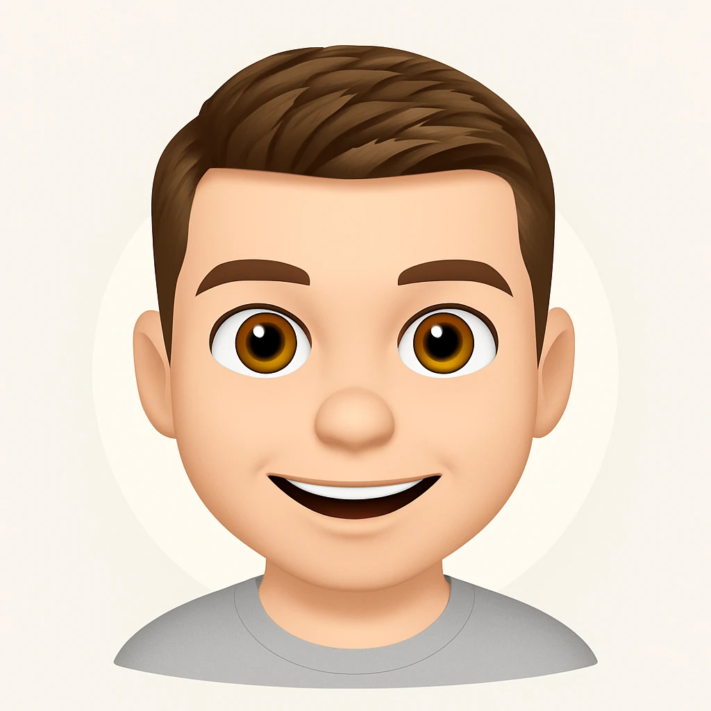 Based on these photos, make an emoji with facial features preserved emoji